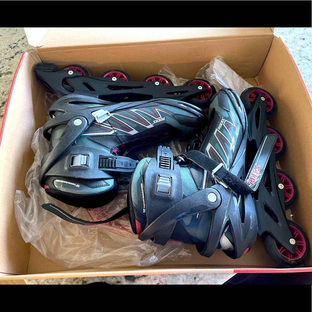 Inline Skates for Men - Black with Pink Accents